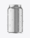 330ml Metallic Drink Can w/ Condensation Mockup