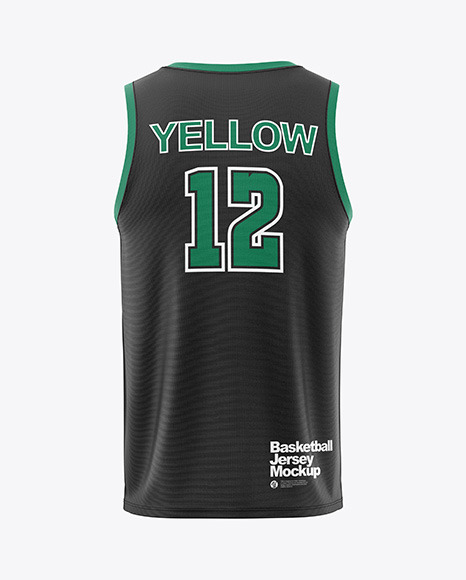 Basketball Jersey Mockup - Back View