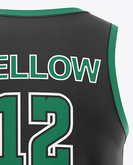 Basketball Jersey Mockup - Back View