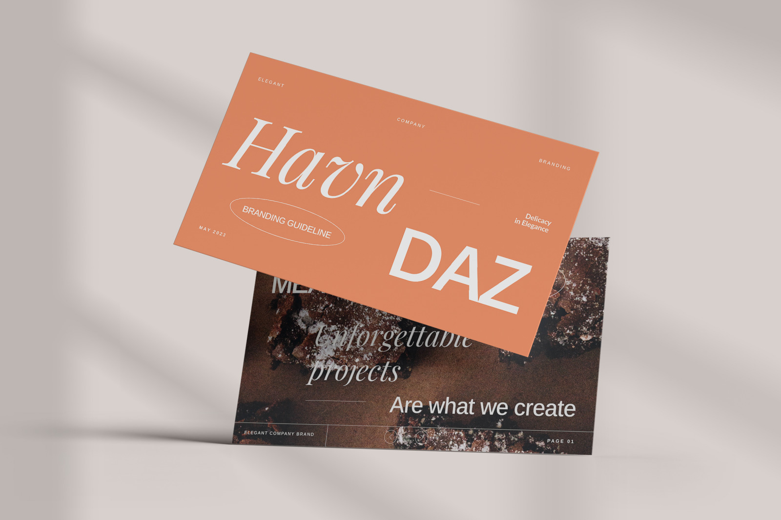 Havn – Choco Delight Elegant Company Branding InDesign Presentation