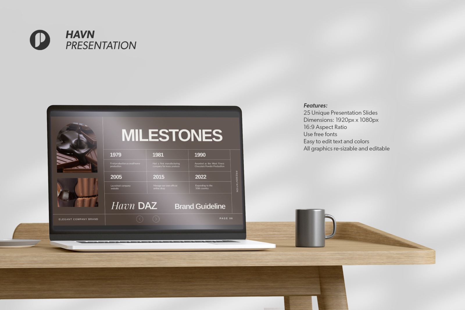 Havn – Choco Delight Elegant Company Branding InDesign Presentation Havn – Choco Delight Elegant Company Branding InDesign Presentation