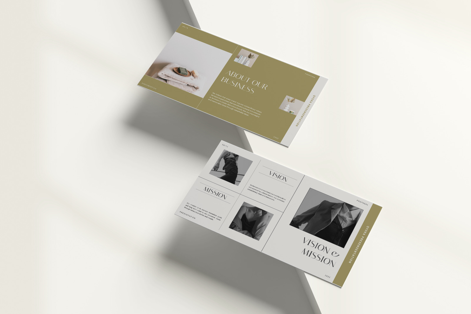 Qyora – Seashell Minimalist Elegant Brand Proposal InDesign Presentation Template