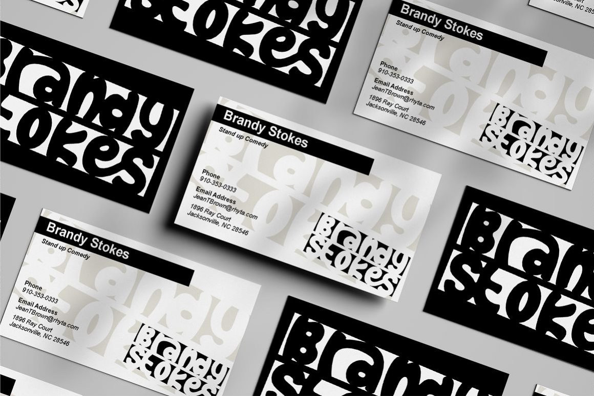 Block Space - Negative Space Font Block Space - Negative Space Font