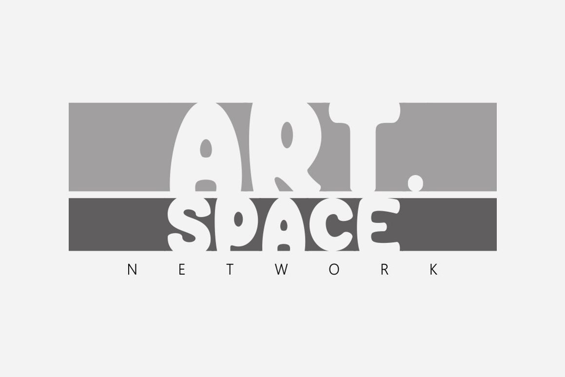Block Space - Negative Space Font Block Space - Negative Space Font