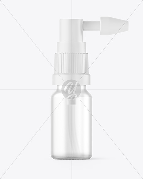 Frosted Clear Spray Bottle Mockup