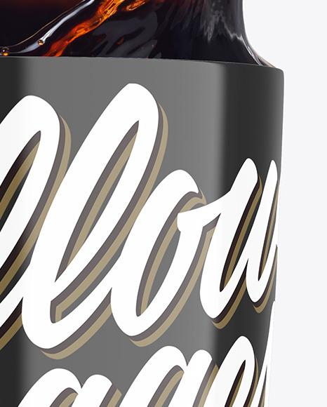 Glossy Mug w/ Coffee Splash Mockup