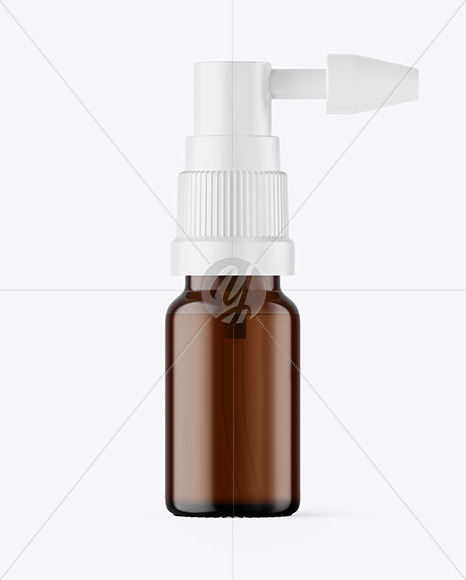 Amber Spray Bottle Mockup