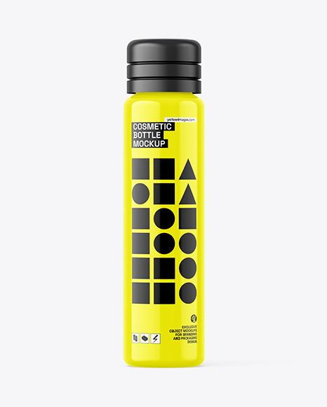 Glossy Bottle Mockup