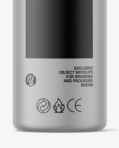 Matte Aerosol Bottle Mockup