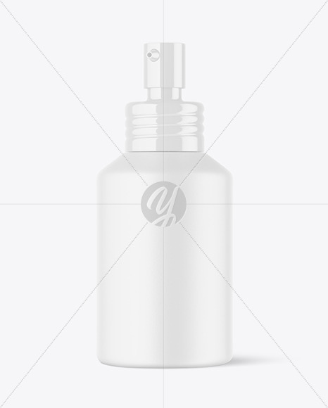 120ml Ceramic Cosmetic Bottle w\ Pump Mockup