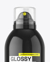 500ml Glossy Aerosol Bottle Mockup