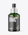 120ml Green Glass Cosmetic Bottle w\ Pump Mockup 120ml Green Glass Cosmetic Bottle w\ Pump Mockup