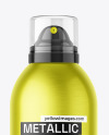 500ml Metallic Aerosol Bottle Mockup