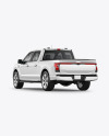 Pickup Truck Mockup - Back Half Side View