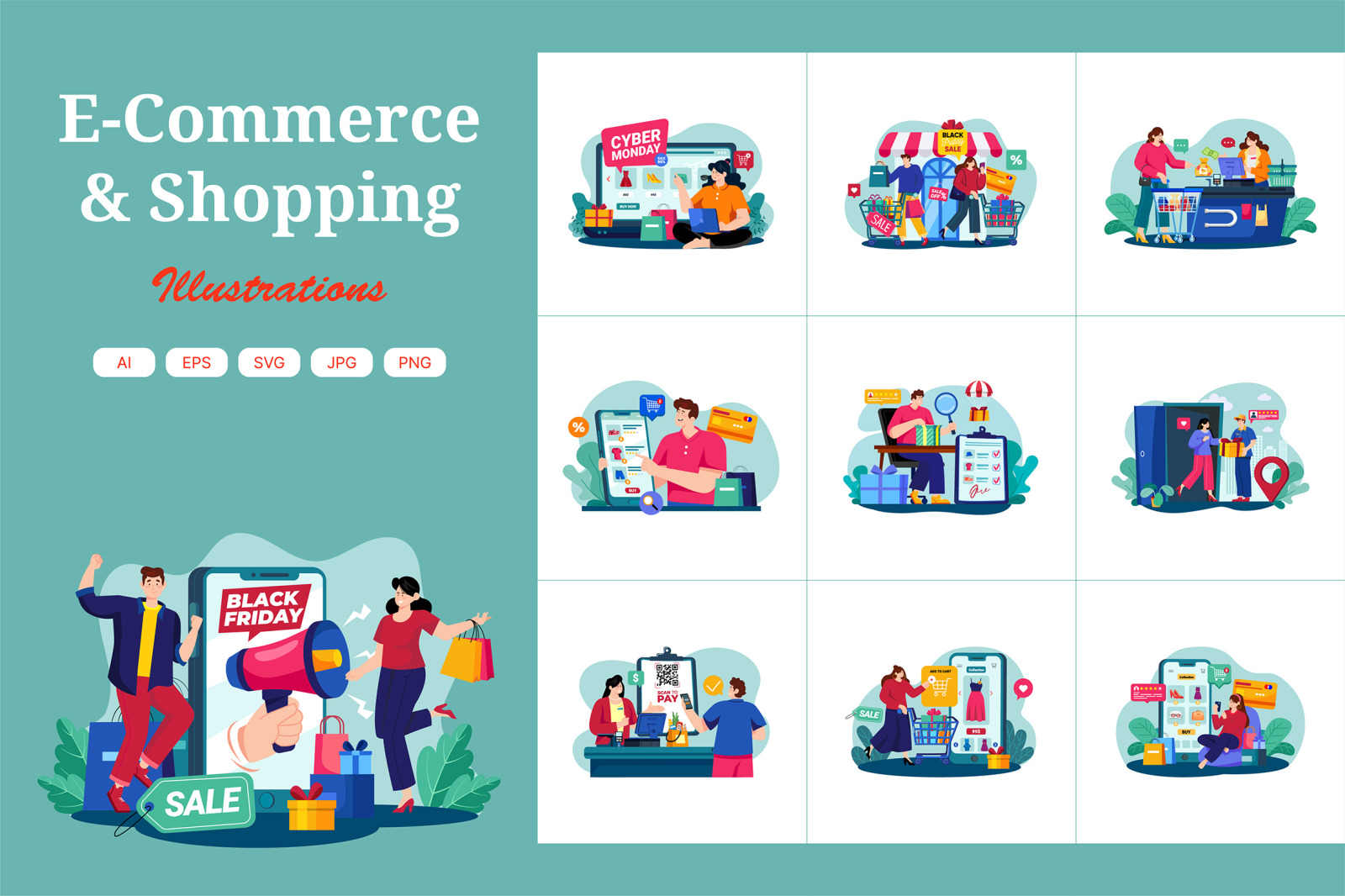 M531_Black Friday Illustration Pack M531_Black Friday Illustration Pack