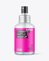 120ml Blue Glass Cosmetic Bottle w/ Pump Mockup 120ml Blue Glass Cosmetic Bottle w/ Pump Mockup