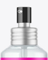 120ml Blue Glass Cosmetic Bottle w/ Pump Mockup 120ml Blue Glass Cosmetic Bottle w/ Pump Mockup