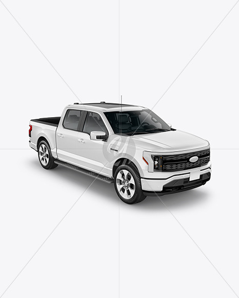 Pickup Truck Mockup - Half Side View