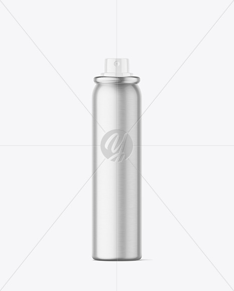 Metallic Aerosol Bottle Mockup