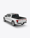 Pickup Truck Mockup - Back Half Side View