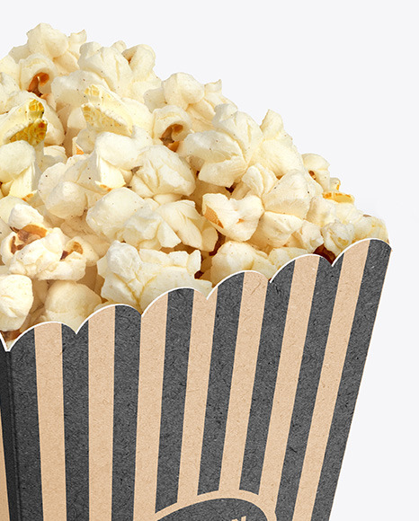 Kraft Popcorn Bag Mockup