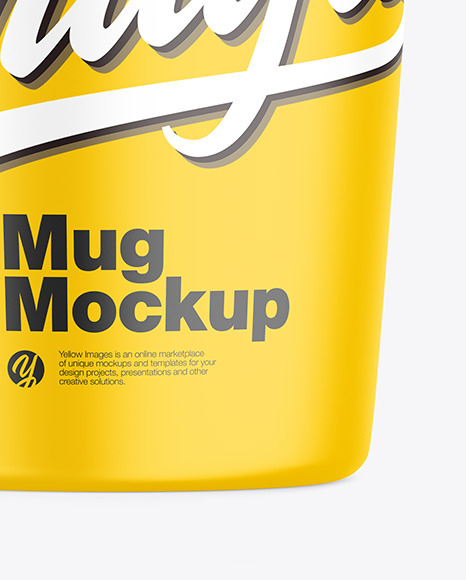 Matte Mug w/ Coffee Splash Mockup