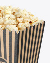 Kraft Popcorn Bag Mockup