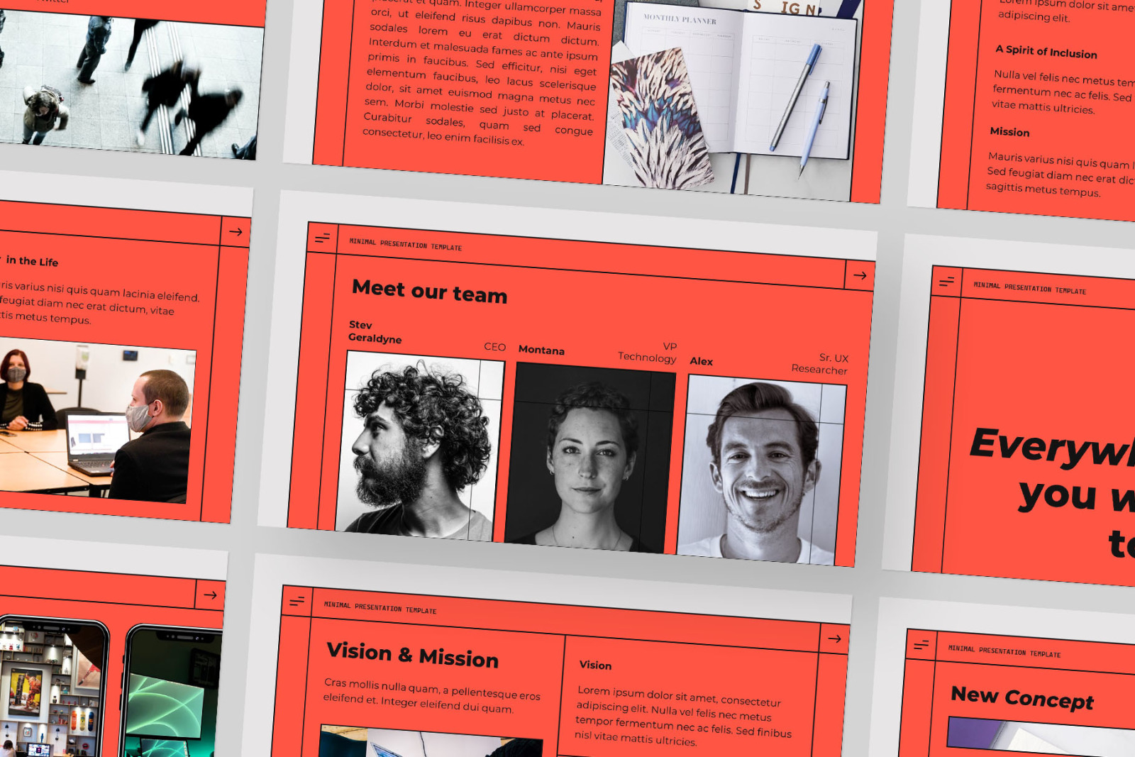 Minimal X Presentation Template Minimal X Presentation Template