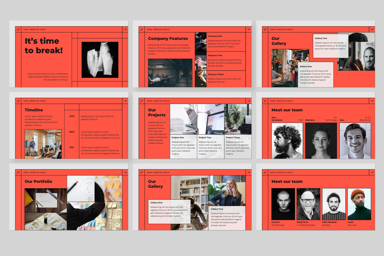 Minimal X Presentation Template Minimal X Presentation Template