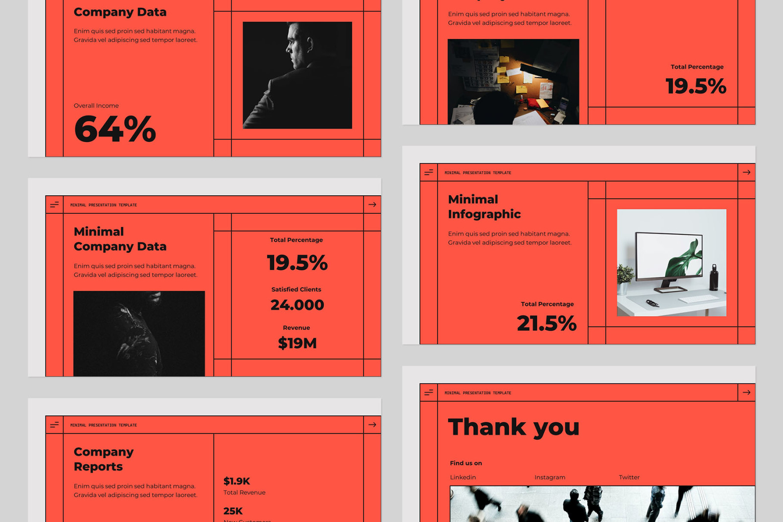 Minimal X Presentation Template Minimal X Presentation Template