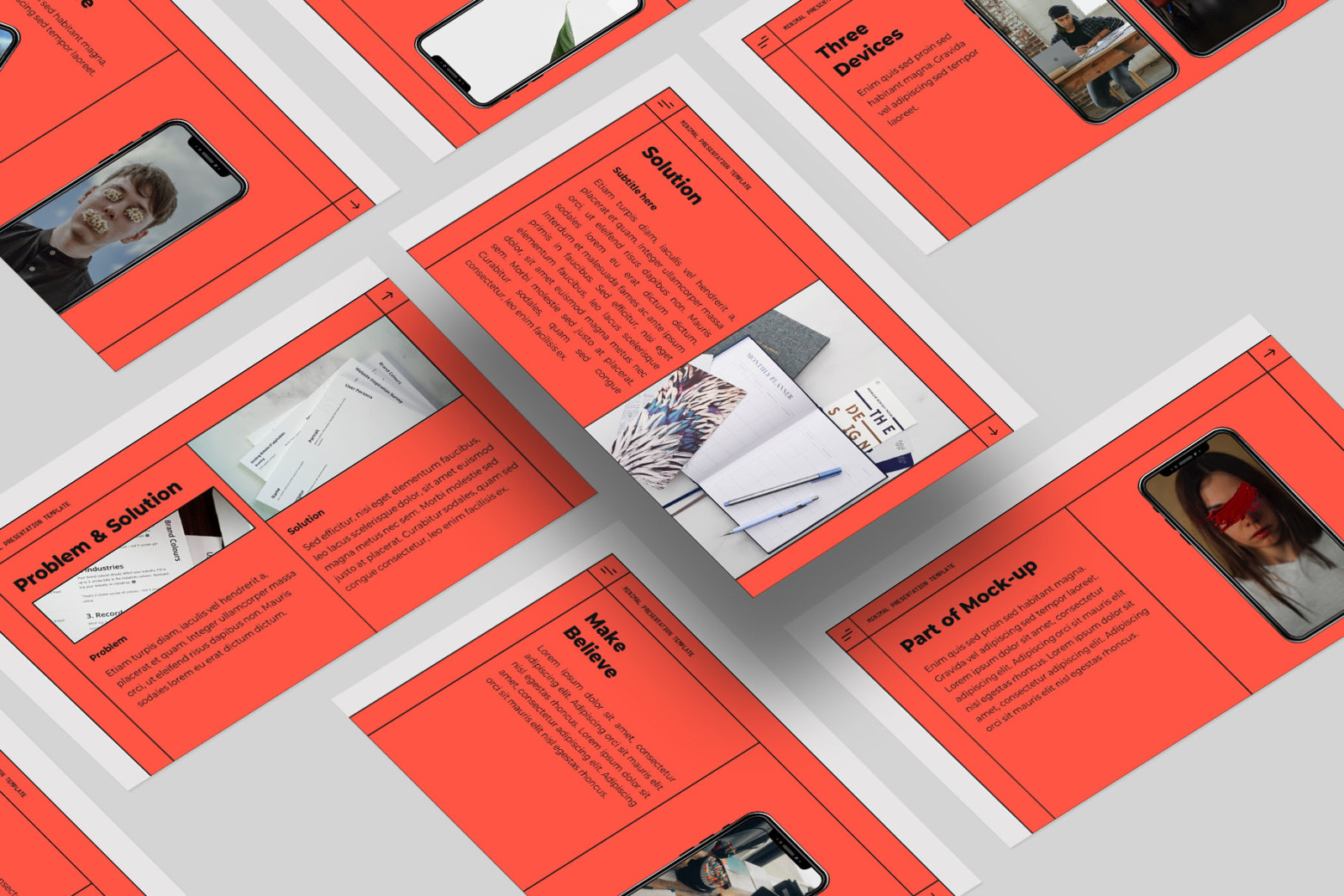 Minimal X Presentation Template Minimal X Presentation Template