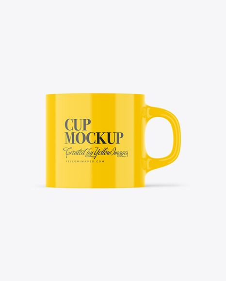 Glossy Cup Mockup - Photorealistic