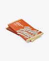 Two Chocolate Bars in Kraft Packaging Mockup