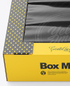 Cardboard Box w/ Glossy Film Mockup