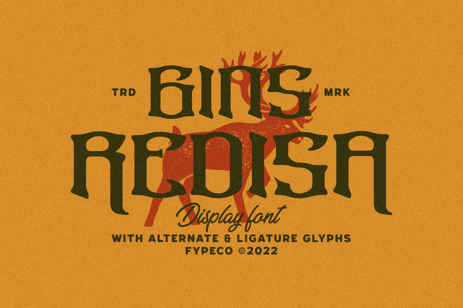 Gins Redisa - Vintage Display Font