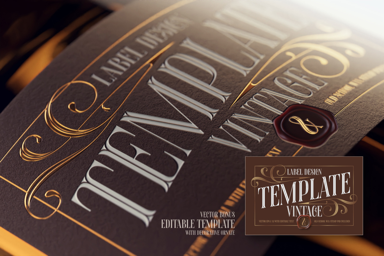Aquatory Vintage Font and Template. Aquatory Vintage Font and Template.