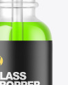 Clear Glass Dropper Bottle Mockup