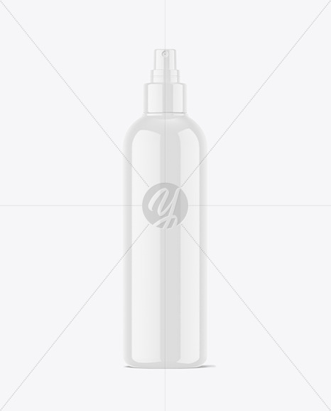 Glossy Cosmetic Spray Bottle Mockup