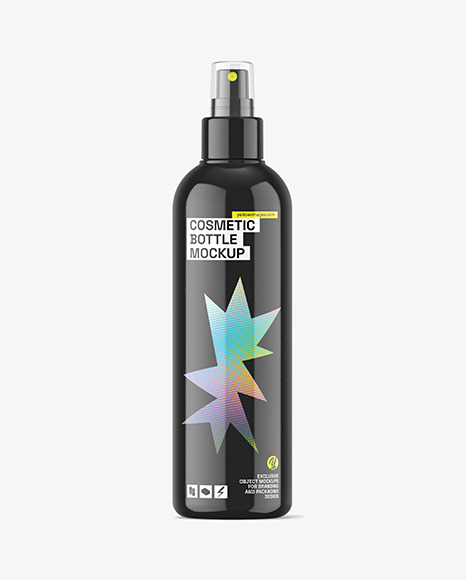 Glossy Cosmetic Spray Bottle Mockup - Mist spray bottle mockup