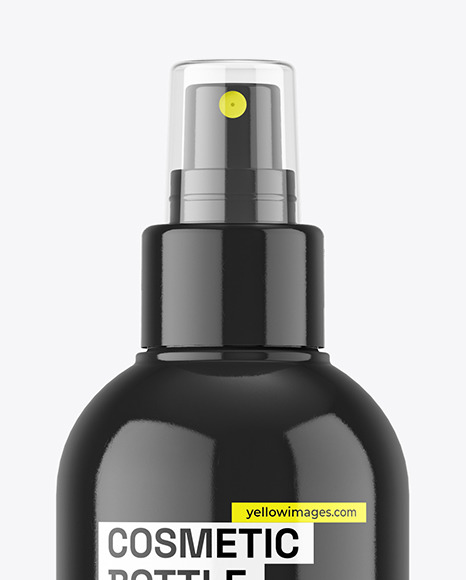 Glossy Cosmetic Spray Bottle Mockup