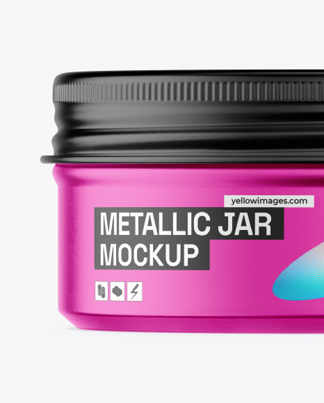 Metallic Jar Mockup