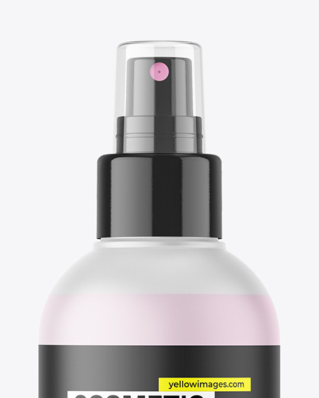 Frosted Cosmetic Spray Bottle Mockup