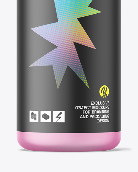 Frosted Cosmetic Spray Bottle Mockup