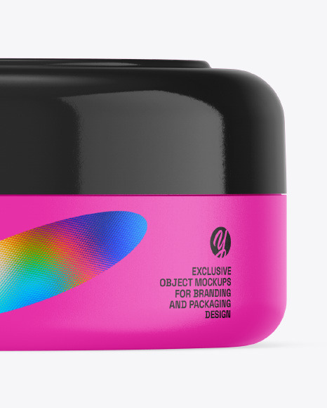 Plastic Cosmetic Jar Mockup Plastic Cosmetic Jar Mockup