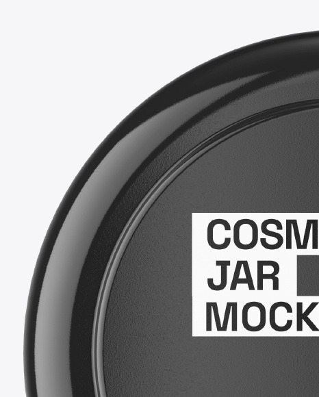 Plastic Cosmetic Jar Mockup