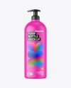 Matte Plastic Pump Bottle Mockup
