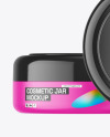 Plastic Cosmetic Jar Mockup