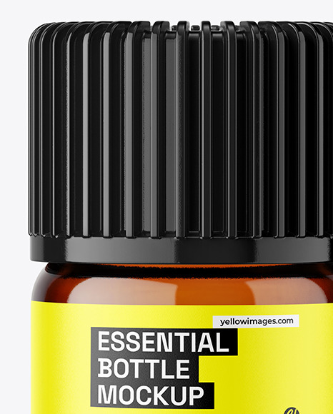 1ml Amber Essential Bottle Mockup