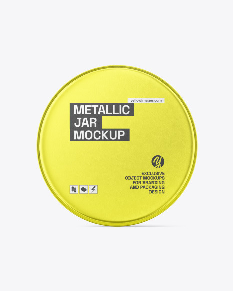 Metallic Jar Mockup - Scrubs mockup psd