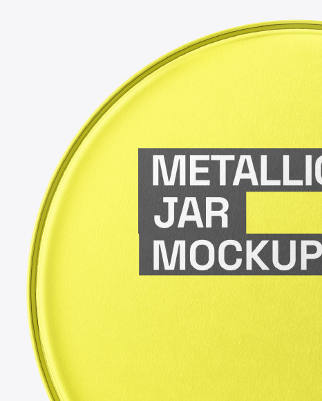 Metallic Jar Mockup